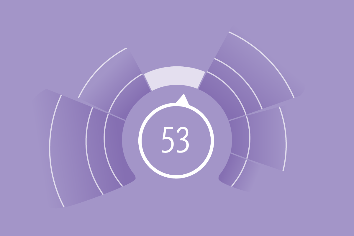 An illustration of a dial representing the Portfolio Risk Score.