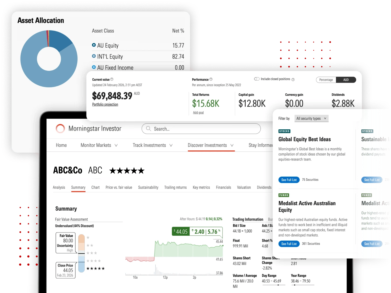 Access Morningstar's transparent research, ratings, and tools for individual investors.