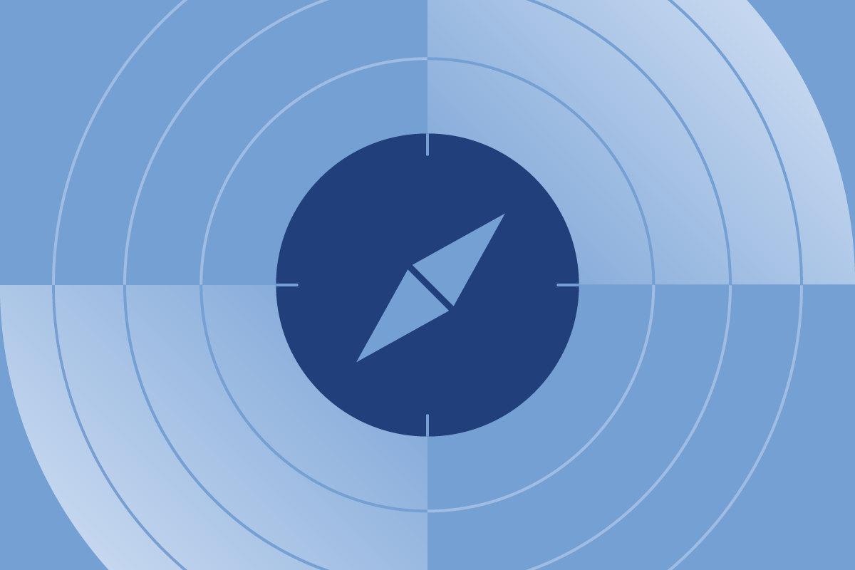 A decorative image of a compass icon representing direction and navigation.