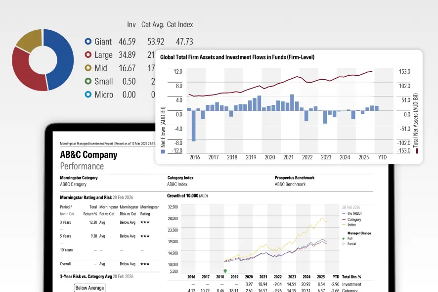 Trusted by over 7,000+ financial professionals. Access Morningstar's trusted research, portfolio tools and timely market insights — everything you need to deliver confident, credible advice.