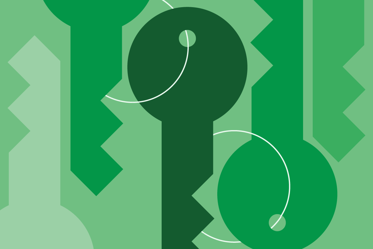 A decorative image of keys for aesthetic purposes only.