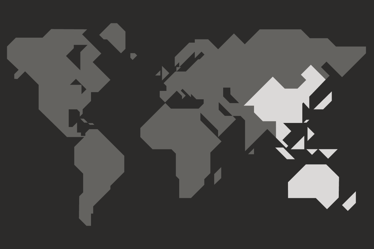 World map highlighting the APAC region.